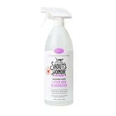 Skout's Honor cat litter deodorizer spray bottle front label for odor control