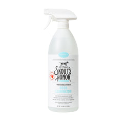 Skout's Honor Odor Eliminator bottle instantly neutralizes pet odors on contact.