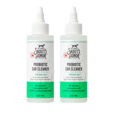 SKOUT'S HONOR probiotic dog ear cleaner bottle front promotes easy, hygienic ear care.