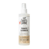 Skout's Honor probiotic pet deodorizer spray bottle hydrates skin and freshens coat.