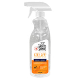 SKOUT'S HONOR Stay Off! bottle showing lemongrass and peppermint for pet deterrence.