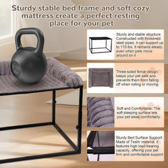 SKTREVAN bedside cosleeper elevated frame provides stable support.