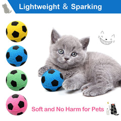 Skylety cat soccer ball blue enhances swat-and-fetch fun