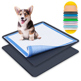 Skywin TidyFriend tray shown with 24x24 inch pad, highlighting floor protection and stability.