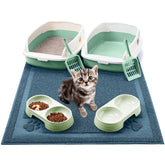 Sliner kitten litter box with low entry design for easier training