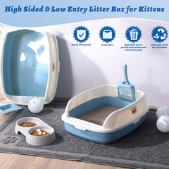 Sliner large litter mat 35x25 inches traps litter and protects floors.