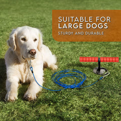 Sliridog 360-degree swivel prevents tangling while dogs roam.