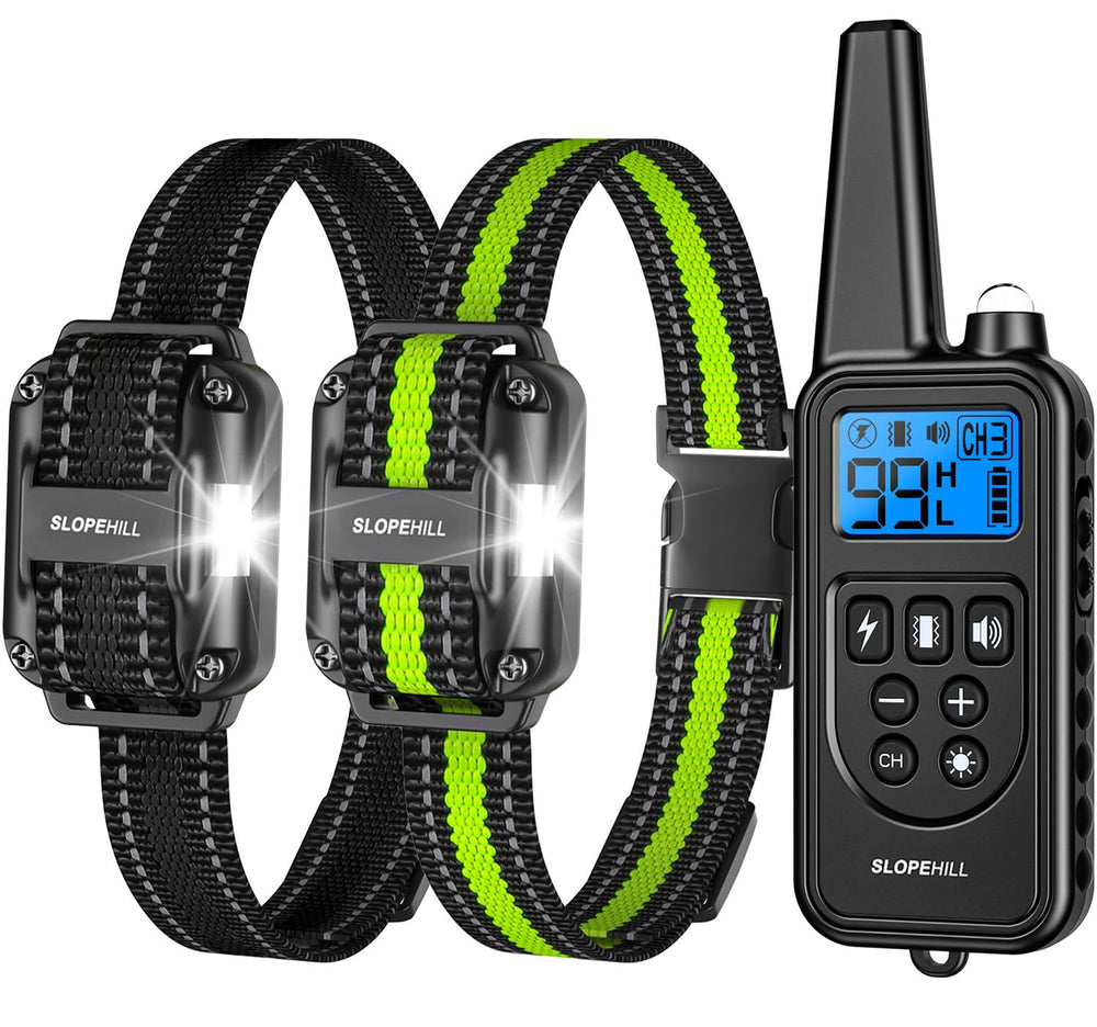 SLOPEHILL dog collar waterproof design supports all-weather training.