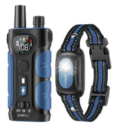 SLOPEHILL dog shock collar front view with remote for humane training.