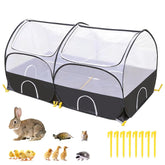 SlowTon chicken playpen outdoor setup for safe containment of small pets.