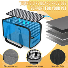 Sturdy plastic support board prevents collapse during rides