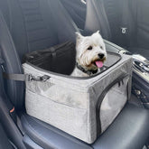SlowTon dog booster seat metal frame provides sturdy travel support.
