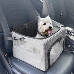 SlowTon dog booster seat metal frame provides sturdy travel support.