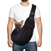 SlowTon dog carrier sling with adjustable strap for comfortable daily walks.