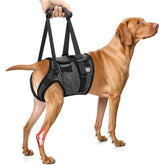 SlowTon Dog Lift Harness front view for secure stairs and walks