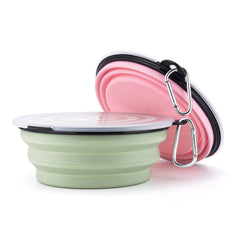 SLSON folded collapsible bowl saves space for car trips.