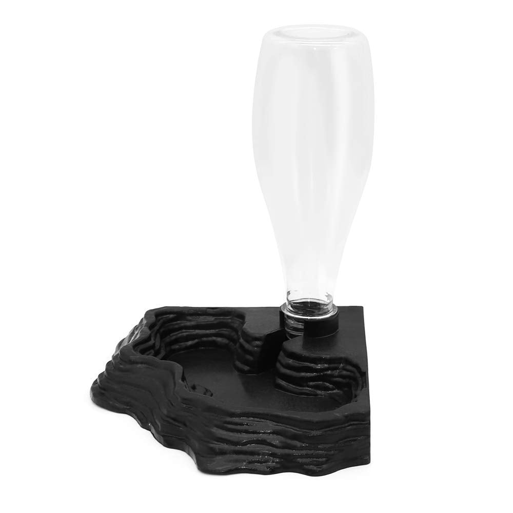 SLSON reptile water feeder front view with automatic refill keeps water fresh