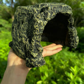 SLWHYZL reptile hide cave resin provides natural refuge and visual interest in your tank