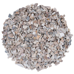 Small Pet Select egg-shell detail flakes closeup illustrates calcium availability for stronger shells.