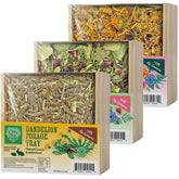 Small Pet Select forage tray bundle herb mix enriches rabbits and guinea pigs with varied greens.