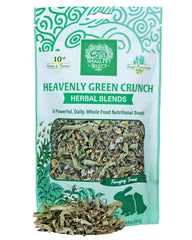 Small Pet Select Green Crunch closeup: a snack-ready greens mix for bonding.