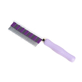 Small Pet Select Hair Buster Comb close-up of rounded tines for gentle grooming and shedding control