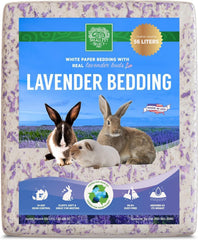 Small Pet Select lavender bedding features real lavender buds for a calming, natural scent.