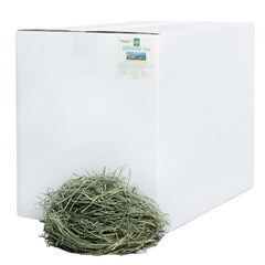 Small Pet Select Orchard Hay bag close-up showing fresh, low-dust texture for small pets.