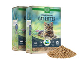 Small Pet Select pelleted pine cat litter packaging, natural and disposal-friendly.