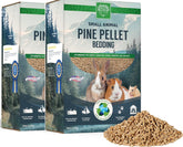 Small Pet Select pine pellet bedding 40lb pack with high absorbency for odor management.