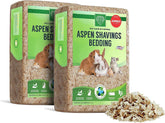 Small Pet Select Premium Aspen Bedding pack shot shows the two-pack ready for setup.