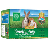 Small Pet Select second-cutting Timothy hay box showing balanced fiber for healthy teeth