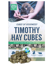 Small Pet Select Straight Timothy Cubes pack front, fresh and natural hay for small pets.