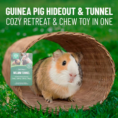 Small Pet Select Tiny Paws Jumbo Willow Tunnel dental-gnaw: supports natural tooth wear through gnawing
