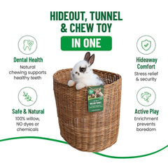 Small Pet Select Tiny Paws Jumbo Willow Tunnel material: natural willow provides safe chewing