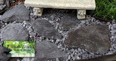 Small World Slate & Stone terrarium basking rocks offer natural warmth and climbing surfaces.