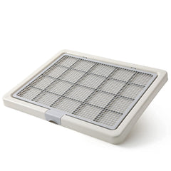Smart Paws large training tray grey top view, durable 76x62cm surface for puppies.