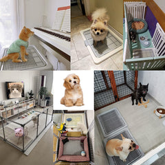 Smart Paws poodle training tray mesh feature highlights easy cleaning