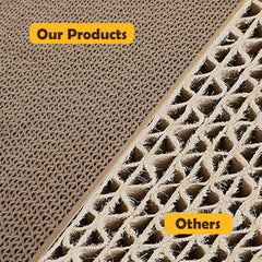 Smartbean Cat Scratcher Pad reverse side shows two-sided scratching life.