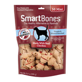 SmartBones Mini Bones 56-count pack with real chicken.