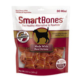 SmartBones Real Sirloin Mini Chews pack, rawhide-free dog treat.