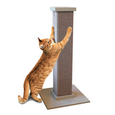 SmartCat Ultimate Scratching Post in gray with durable sisal for long-lasting scratching.