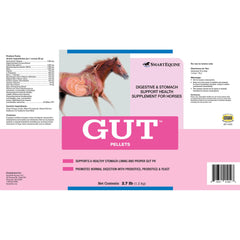 SmartEquine Gut Pellets being poured into a scoop for easy daily feeding.