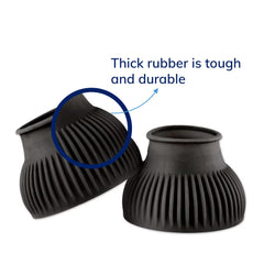 SmartEquine bell boots lost-shoe-prevention protect hooves during daily training.