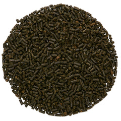 Close-up of SmartEquine Lung EQ Pellets highlighting natural ingredients for breathing support.