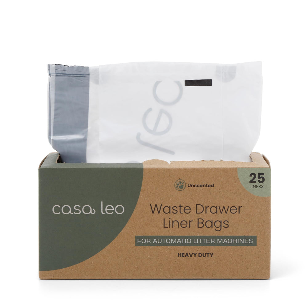 Packaging view of Smarty Pear Leo's Loo Too liner bags for quick setup.