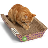 SmartyKat Super Scratcher Chaise corrugated-scratcher: durable surface and cozy lounge for cats.