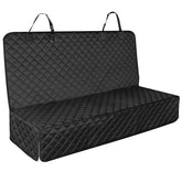 Smatto dog car seat cover on back seat protecting fur and interior with coverage