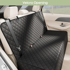 Smatto dog seat cover full-coverage design with side flaps guards fur and dirt