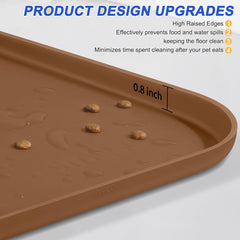SMILOOL dog bowl mat ideal for preventing spills around feeding areas.